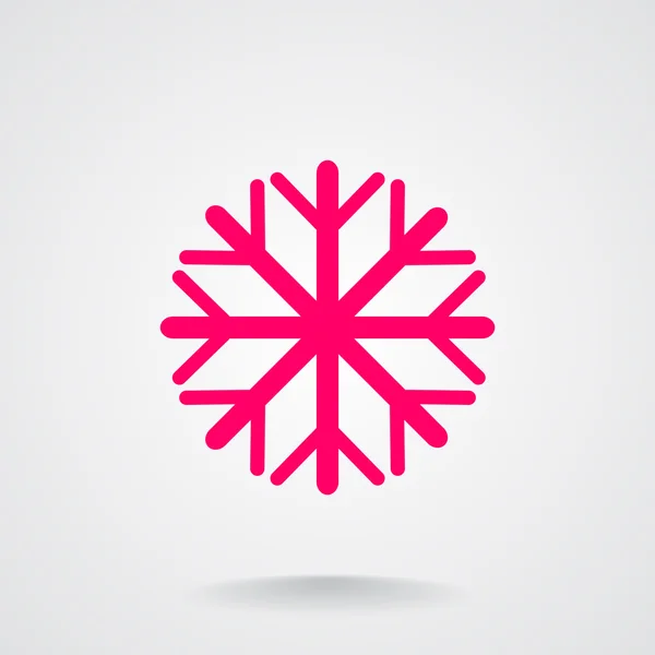 Copo de nieve icono web — Vector de stock