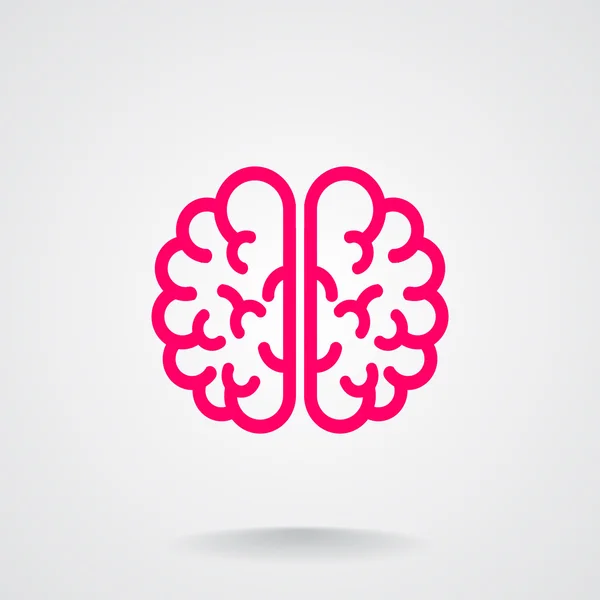 Human brain web icon — Stock Vector