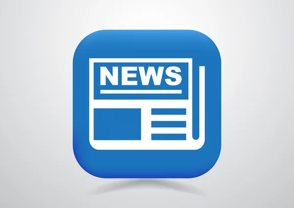 Noticias icono web — Vector de stock