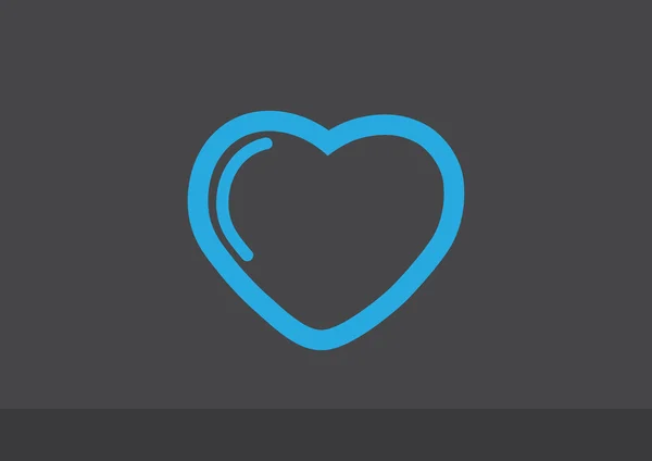 Ikon web jantung - Stok Vektor