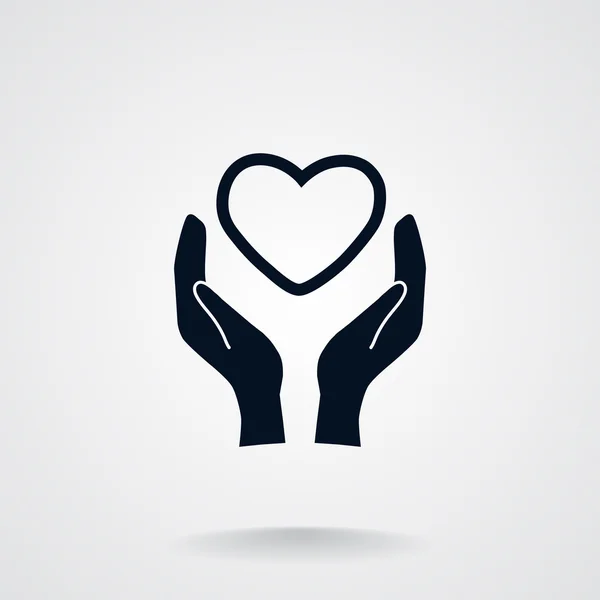 Icono web de caridad — Vector de stock