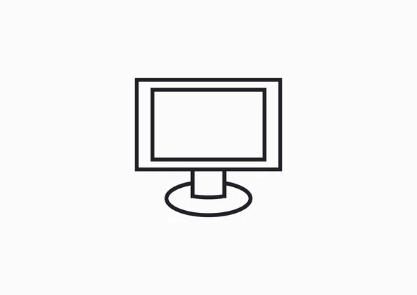 Het pictogram web monitor — Stockvector