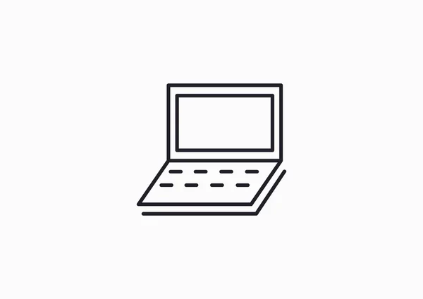 Simple icono web portátil — Archivo Imágenes Vectoriales