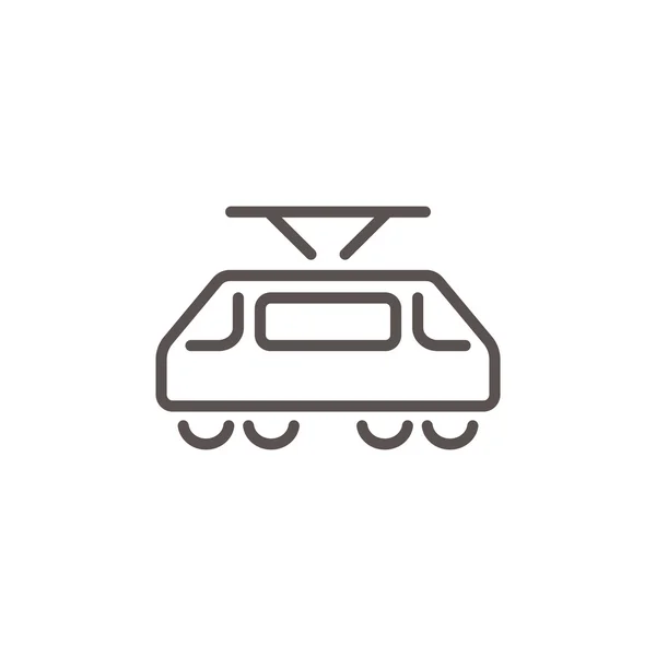 Einfaches Tram-Web-Symbol — Stockvektor