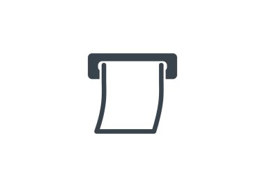 Kıvrılmış kağıt onay Atm yarık gidiş dışarı 