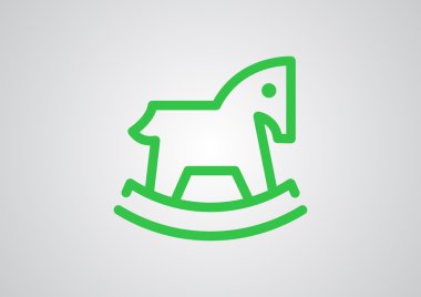 Çocuk oyuncak at web simgesi 