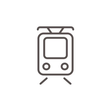 Basit tramvay web simgesi 