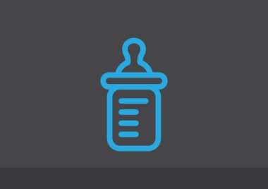 Basit bebek şişe simgesi 