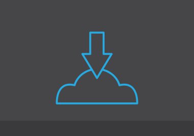 Bulut dosya karşıya yükleme simgesi