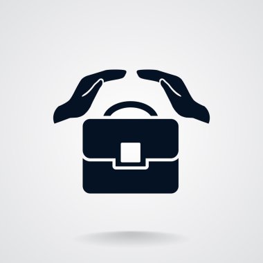 iş tulumu ve eller web simgesi