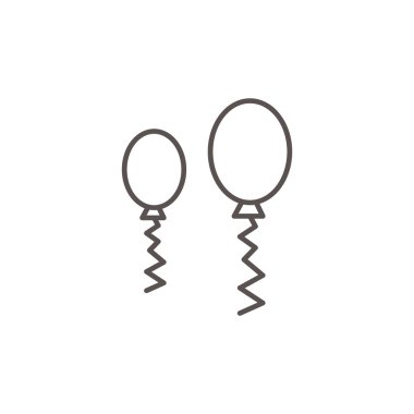 Hava ile şişirilen balonlar simgesi