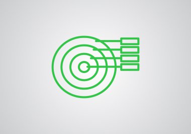 Yuvarlak Infographic web simgesi 