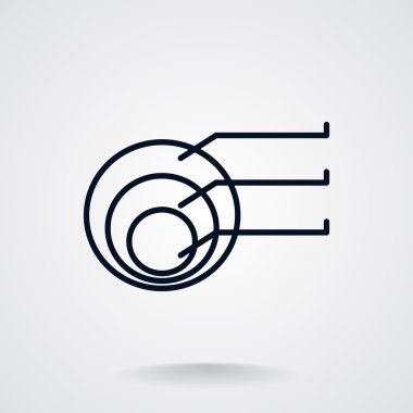 Yuvarlak Infographic web simgesi 