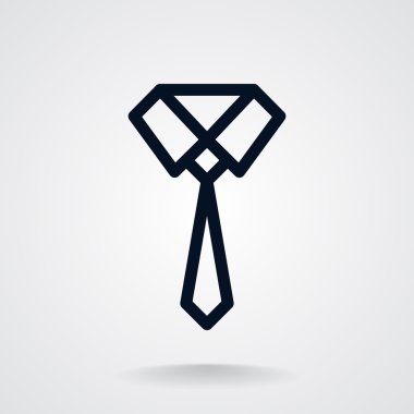 Basit kravat simgesi.