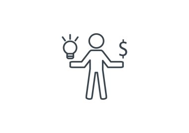 Adam ve ışık işareti fikirler