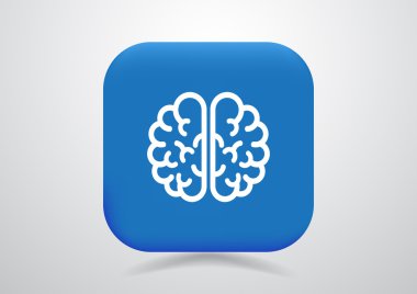 İnsan beyni web simgesi