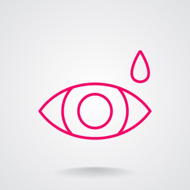 Su damla işareti ile göz