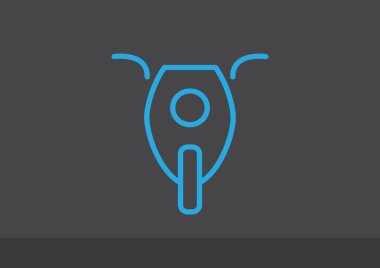 Basit motosiklet web simgesi 