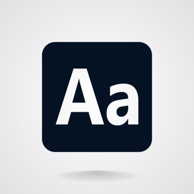 Smartphone alfabe işareti simgesi 