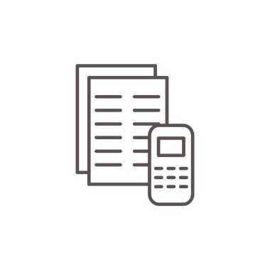 Basit hesap makinesi işareti simgesi