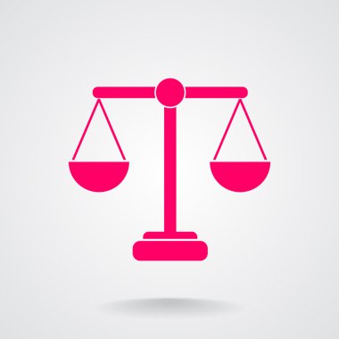 Adalet basit web simgesi ölçekleri 