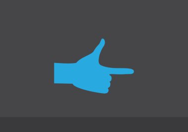 El ile düz parmak işaret