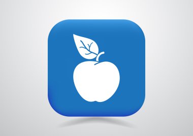 Elma yaprak web simgesi ile 