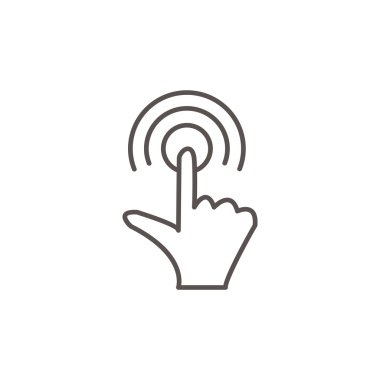 Dokunmatik ekran web simgesi 