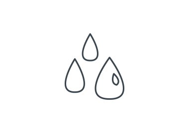 Sıvı damlacıkları basit web simgesi 