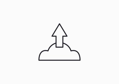 Bulut dosya karşıya yükleme simgesi