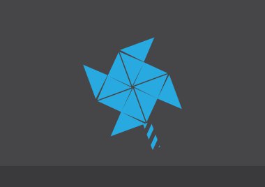 Yel değirmeni pervane oyuncak web simgesi 