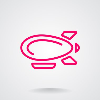 Zeplin zeppelin web simgesi 