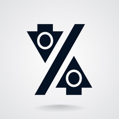 Yüzde işareti ile okları