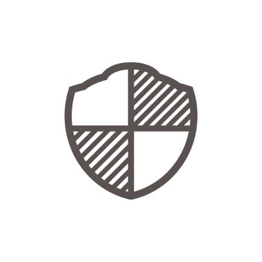 Basit kalkan web simgesi 