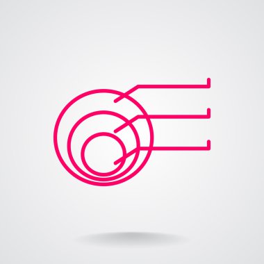 Yuvarlak Infographic web simgesi 