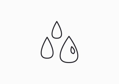 Sıvı damlacıkları basit web simgesi 
