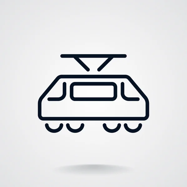 Semplice icona web tram — Vettoriale Stock