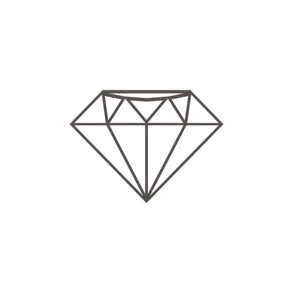 Simple diamond icon — Stock Vector