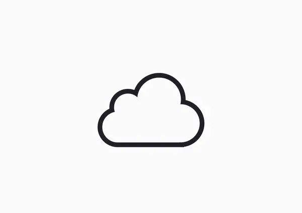 Bulut web simgesi — Stok Vektör