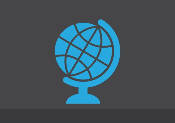 简单的全球标志图标 — 图库矢量图片