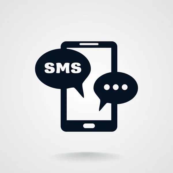 A mobiltelefon SMS-ben — Stock Vector
