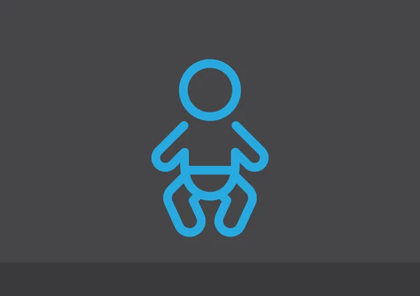 Säuglingssymbol — Stockvektor