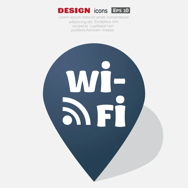 Wi-fi web simgesi — Stok Vektör