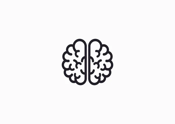 Icono web cerebro humano — Vector de stock