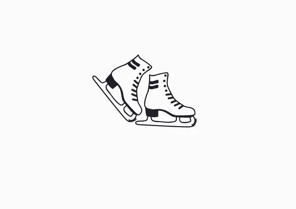 Patines icono web — Vector de stock