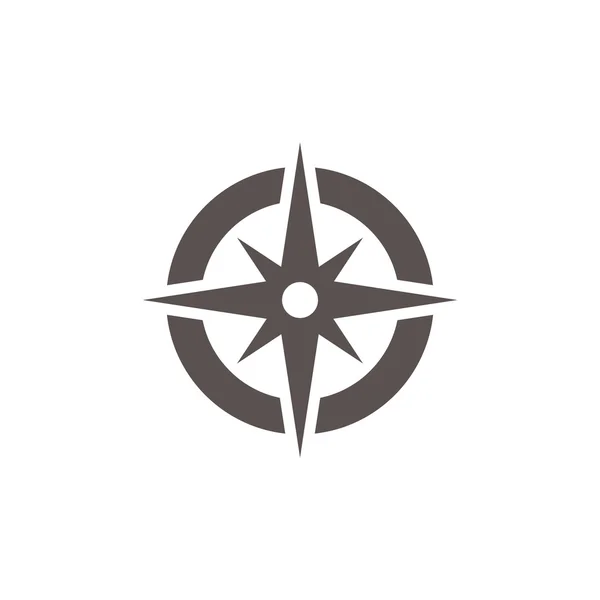 Kompass spindelväv ikonen — Stock vektor