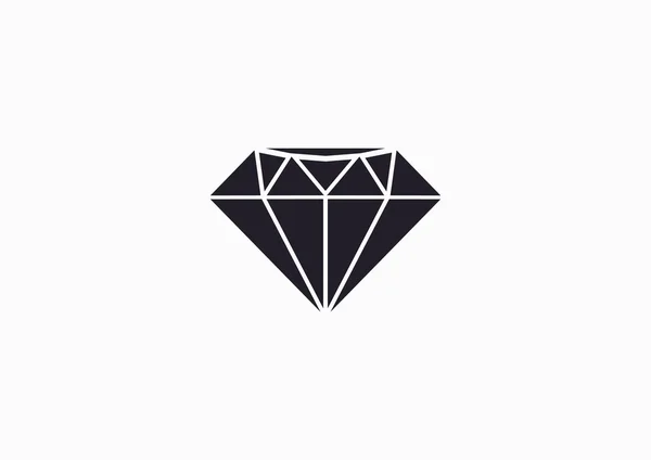 Simple diamond icon — Stock Vector