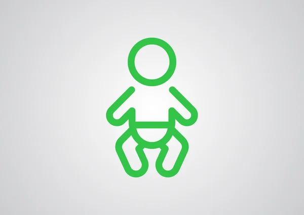 Baby baby symbool — Stockvector