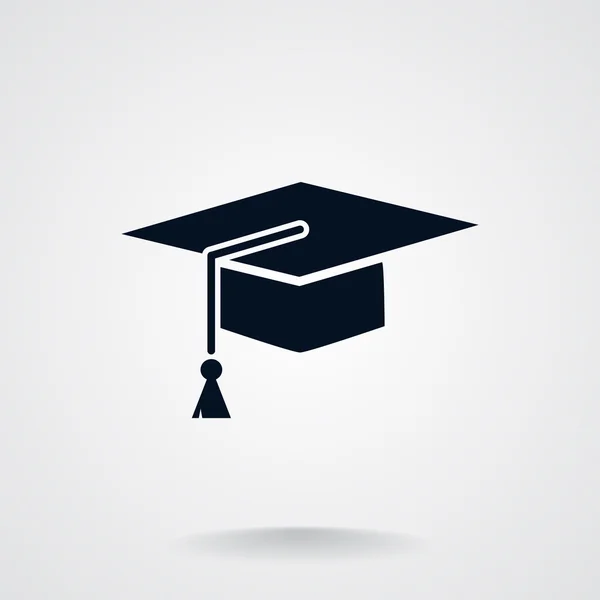 Chapéu do ícone web do estudante — Vetor de Stock