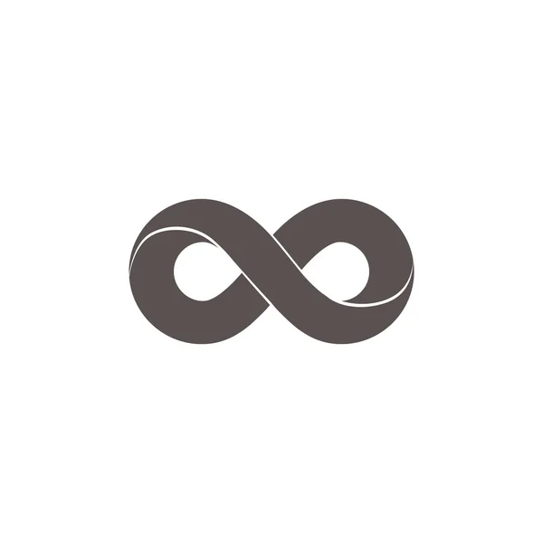 Símbolo infinito icono web — Vector de stock